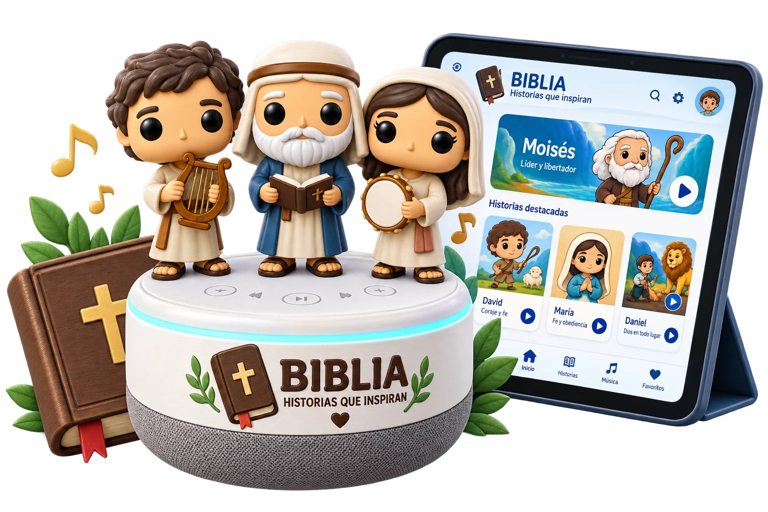 Dispositivo NFC para historias en figuras 3D