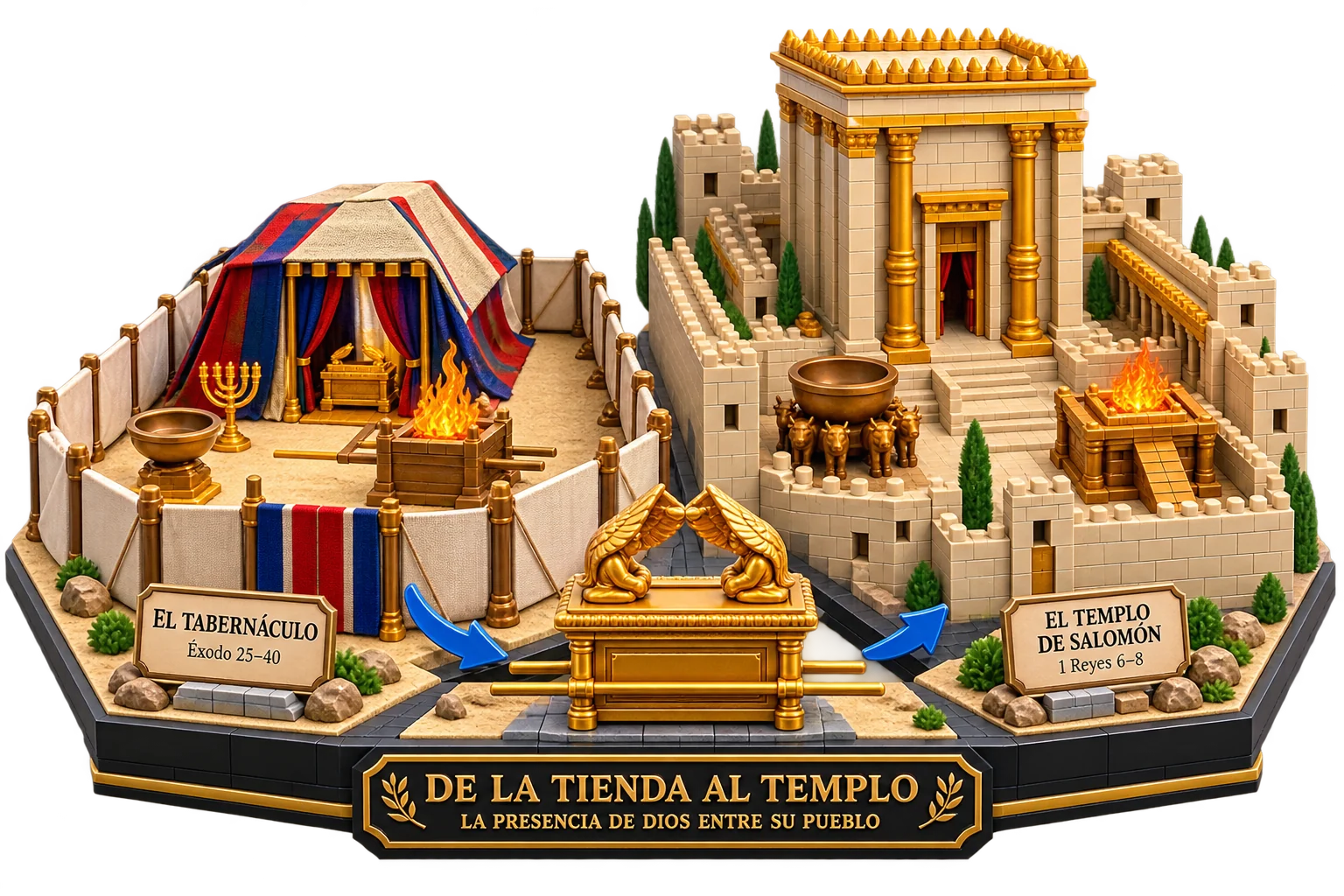 Escenario de santuario para impresión 3D