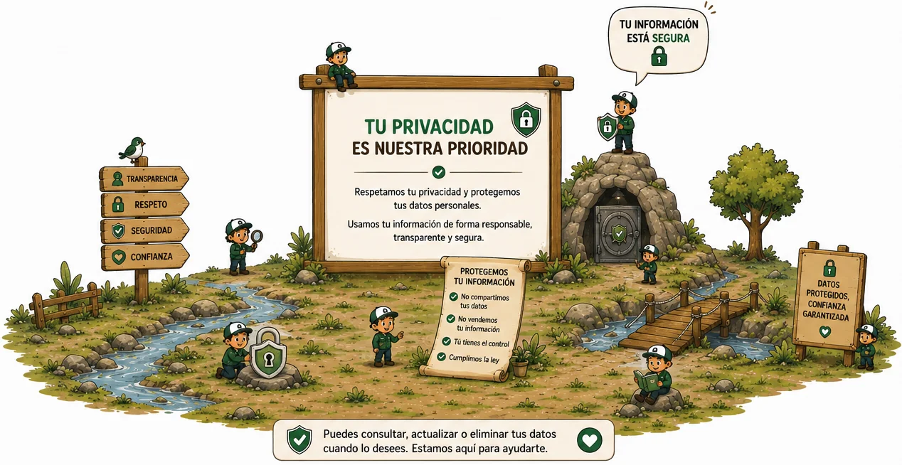 Ilustración para la política de privacidad